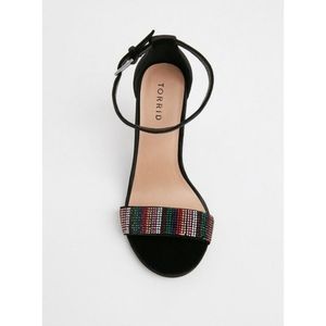 Torrid 8.5 Staci Velvet Rhinestone Heels